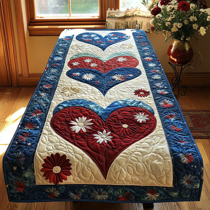 Heart of Freedom Quilted Table Runner NCU0PT3593