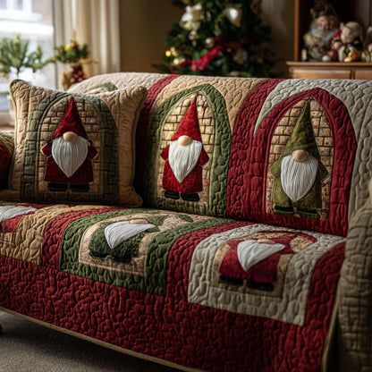 Heart of Noel Quilted Sofa Cover NCU0TV1129