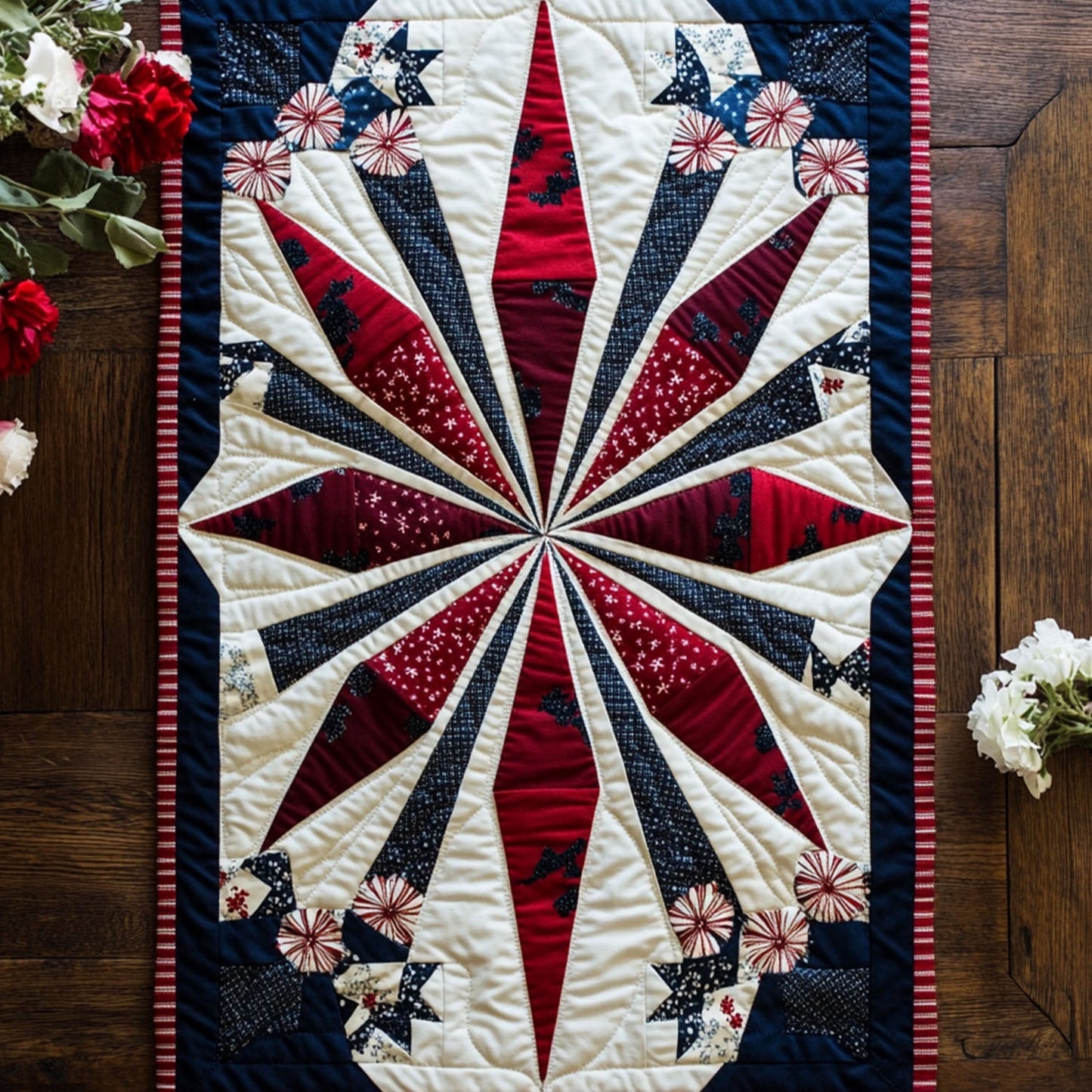 Heart of the Nation Quilted Table Runner NCU0PT5476