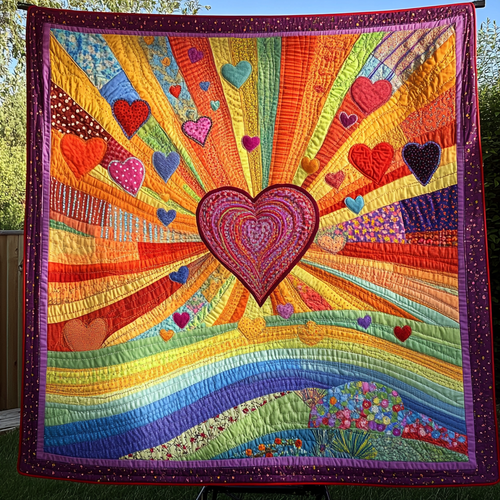Heartburst Quilted Blanket NCU0DK4322