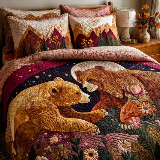 Heartfelt Duo 3-Piece Quilted Bedding Set NCU0NT11767