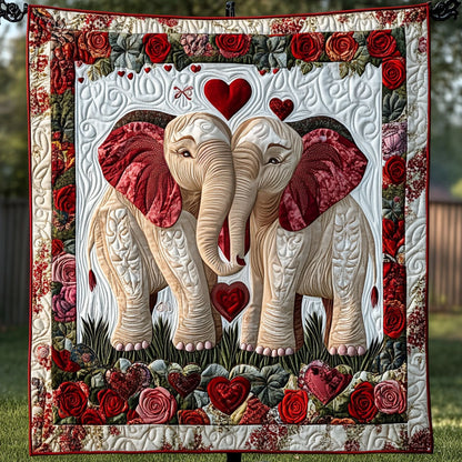 Heartfelt Elephant Quilted Blanket NCU0NT2780