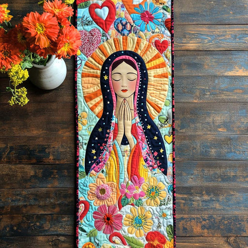 Heartfelt Guadalupe Quilted Table Runner NCU0NT7918