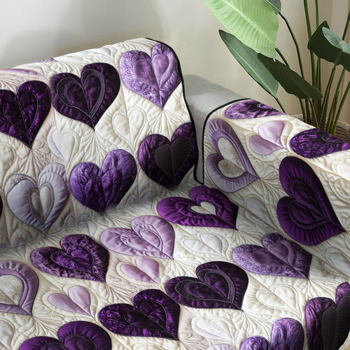 Heartfelt Harmony Quilted Sofa Cover NCU0PT3232