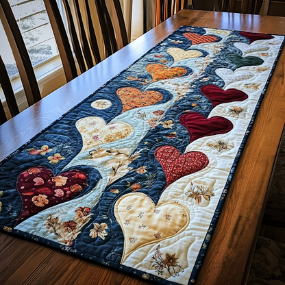 Heartfelt Harmony Quilted Table Runner NCU0DK4143