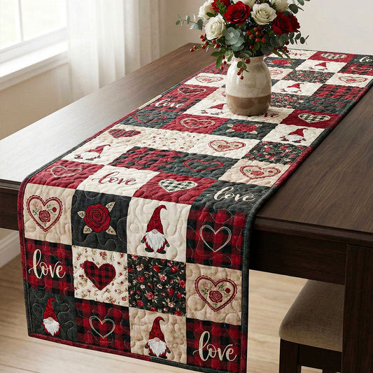 Heartfelt Quilted Table Runner NCU0NT12123