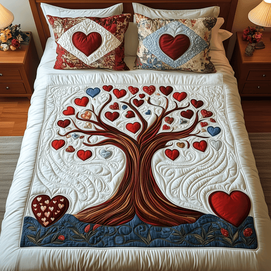 Heartfelt Roots 3-Piece Quilted Bedding Set NCU0TH2490