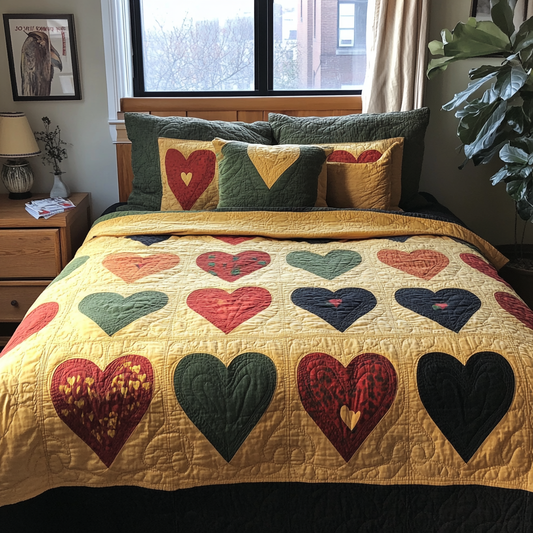 Heartfelt Tradition 3-Piece Quilted Bedding Set NCU0DV5787