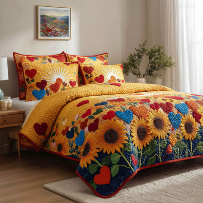Heartfield Sun 3-Piece Quilted Bedding Set NCU0VL3423