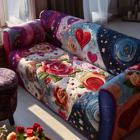 Heartful Meadow Quilted Sofa Cover NCU0PT10827