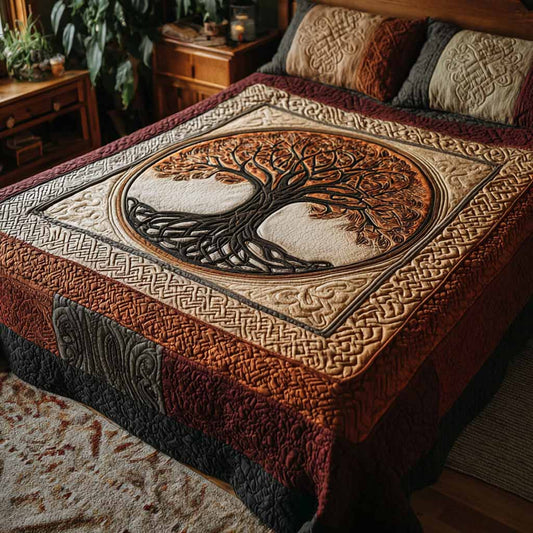 Hearth Tree Quilted Blanket NCU0XD2696
