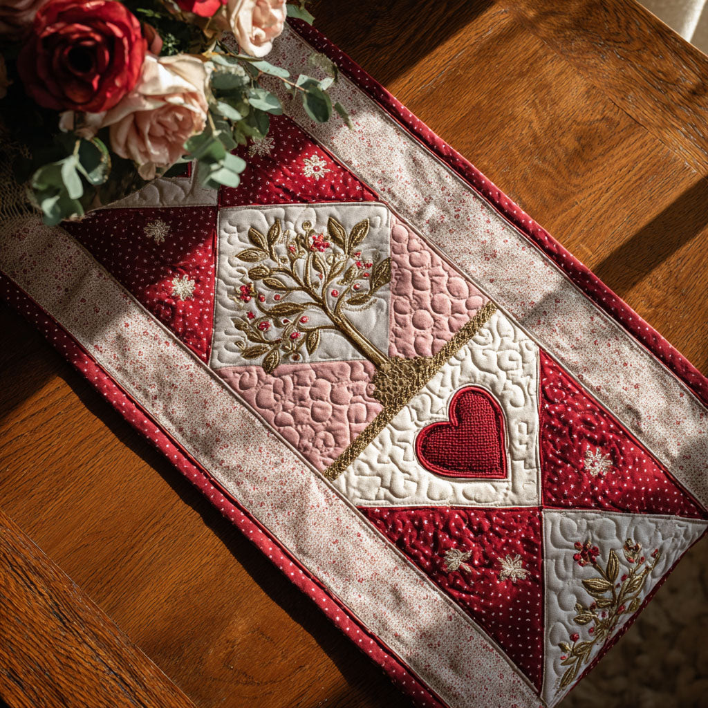 Hearthside Blooms Quilted Table Runner NCU0PT11240