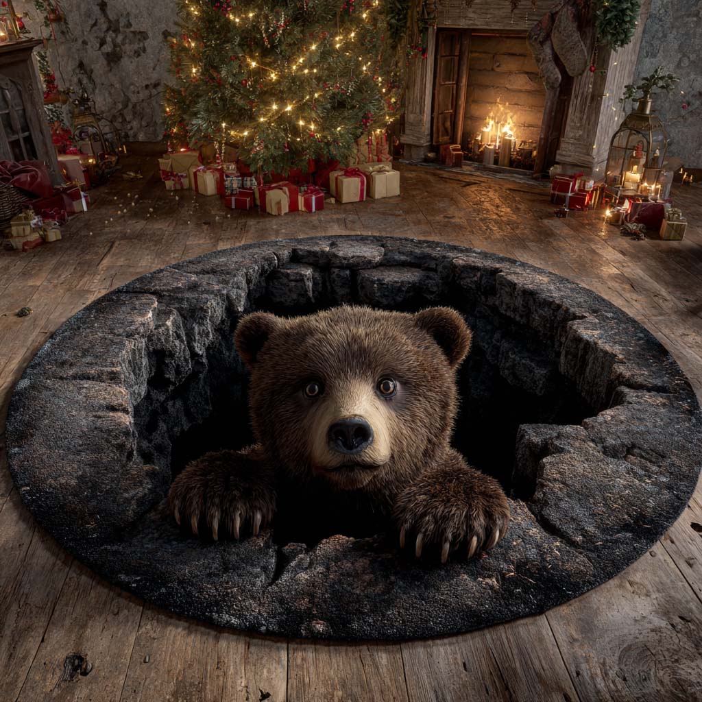 Bear Round Carpet NCU0VT324