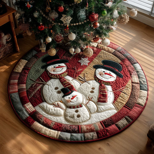 Hearthside Snowman Quilted Round Mat NCU0PT10428