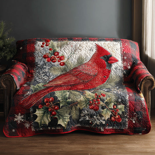 Heartland Cardinal Sky Quilted Sofa Cover NCU0TD1304