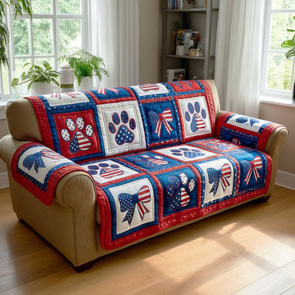 Heartland Paws Quilted Sofa Cover NCU0TD2336