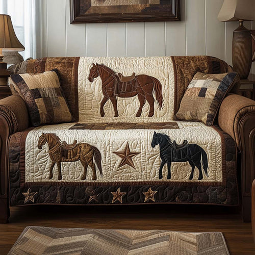 Cowboy Quilted Sofa Cover NCU0VT302