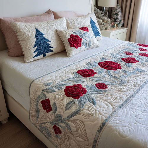 Heartland Roses Quilted Bed Runner NCU0PT10811