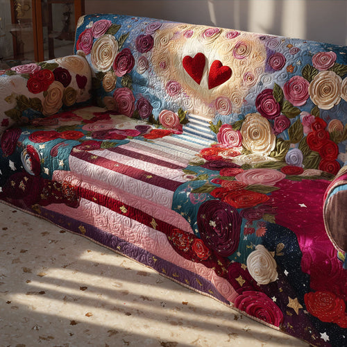 Heartleaf Trail Quilted Sofa Cover NCU0PT10828