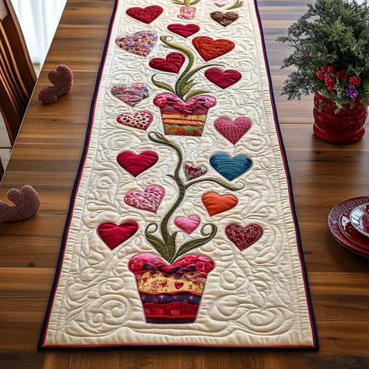 Heartroot Harmony Quilted Table Runner NCU0PT3162