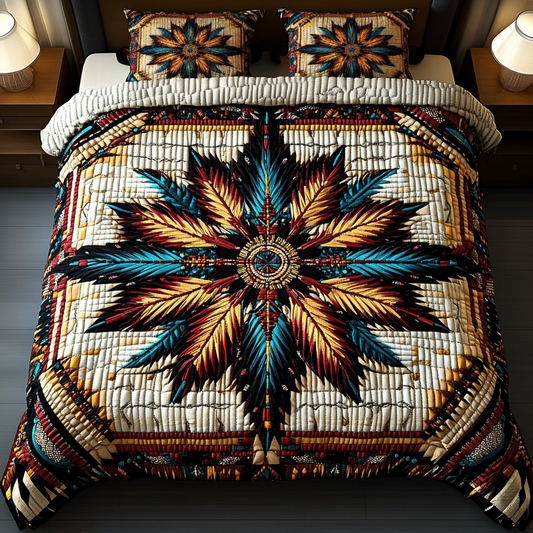 Hearts Harmony 3-Piece Quilted Bedding Set NCU0VH1581