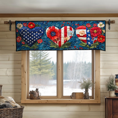 Hearts of Liberty Quilted Valance NCU0NT8192