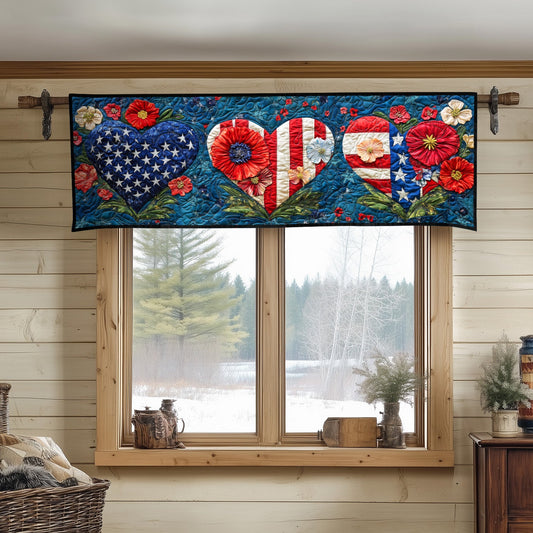 Hearts of Liberty Quilted Valance NCU0NT8192
