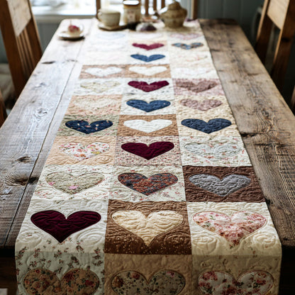 Heartwood Charm Quilted Table Runner NCU0TV1473