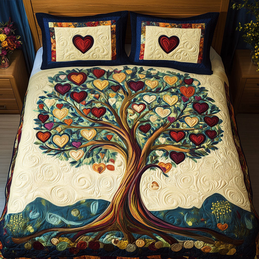 Heartwood Harmony 3-Piece Quilted Bedding Set NCU0NT2772