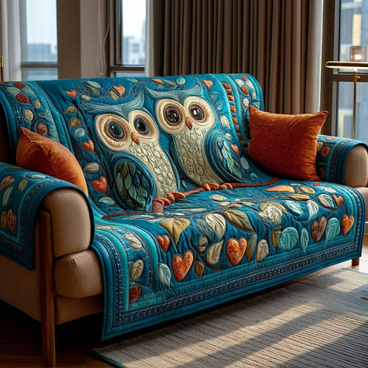 Heartwood Owls Quilted Sofa Cover NCU0PT10940