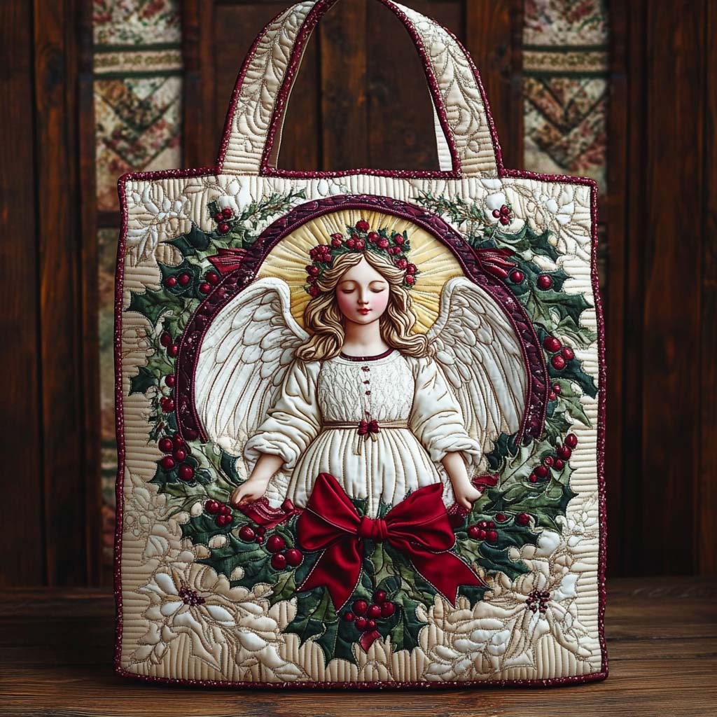 Heavenly Angel Blessing Quilted Tote Bag NCU0XD654