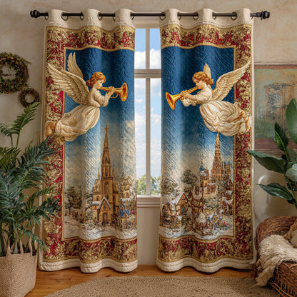 Heavenly Angel Chime Quilted Curtains NCU0HH1054