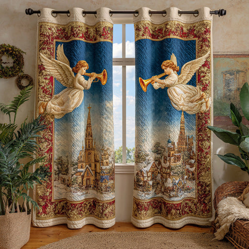 Heavenly Angel Chime Quilted Curtains NCU0HH1054