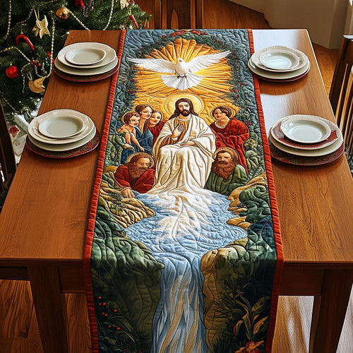 Heavenly Aura Quilted Table Runner NCU0PT1681