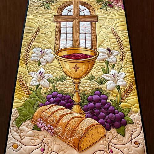 Heavenly Blessing Quilted Table Runner NCU0NT6736