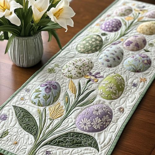 Heavenly Easter Garden Quilted Table Runner NCU0PT4916
