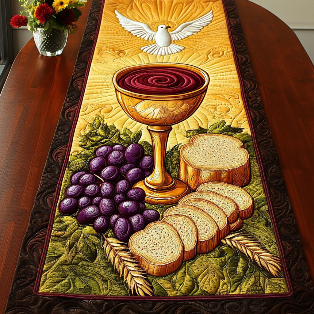 Heavenly Table Quilted Table Runner NCU0NT6737