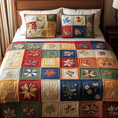 Patchwork 3-Piece Quilted Bedding Set NCU0VT100