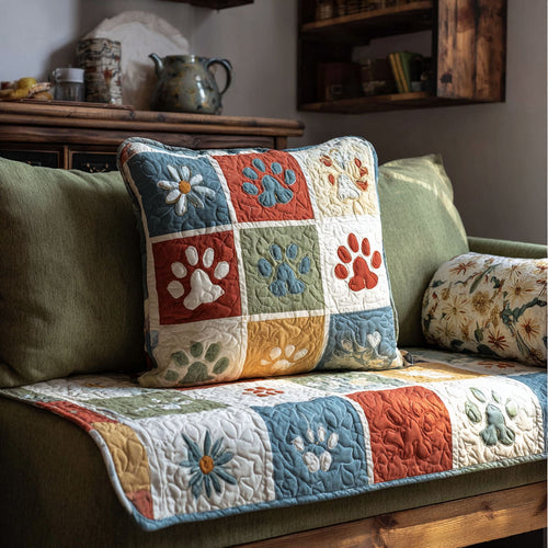 Heirloom Paw Quilted Pillow Case NCU0PT11001