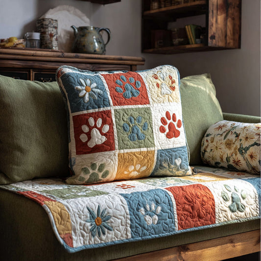 Heirloom Paw Quilted Pillow Case NCU0PT11001