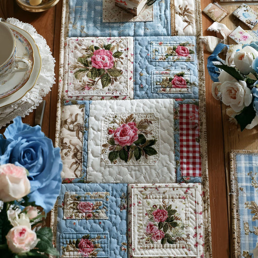 Heirloom Rosepath Quilted Table Runner NCU0PT11247