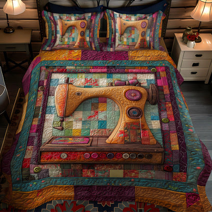 Heirloom Stitches 3-Piece Quilted Bedding Set NCU0TL2143