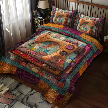 Heirloom Stitches 3-Piece Quilted Bedding Set NCU0TL2143