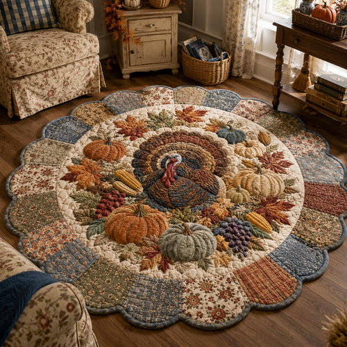 Heirloom Turkey Patchwork Custom Shape Area Rug NCU0DV10077