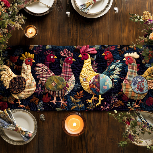 Hen Haven Quilted Table Runner NCU0VH2814