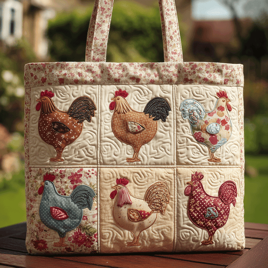 Hen House Chic Quilted Tote Bag NCU0TH2847