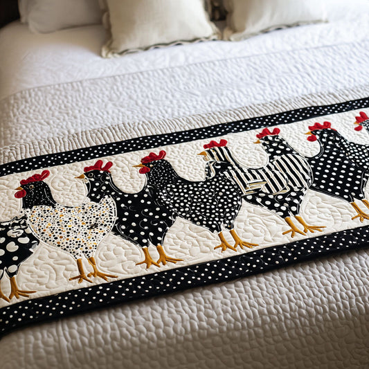 Hen House Harmony Quilted Bed Runner NCU0PT8071