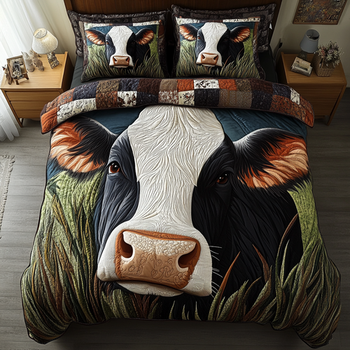 Herd Haven 3-Piece Quilted Bedding Set NCU0DK6316
