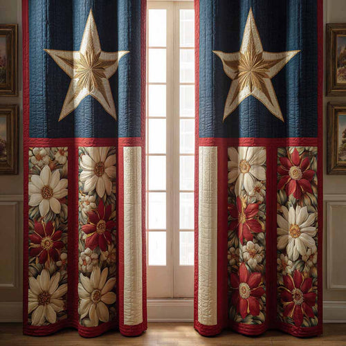 Heritage Bloom Quilted Curtains NCU0XD2306