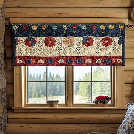 Heritage Blooms Quilted Valance NCU0PT4204